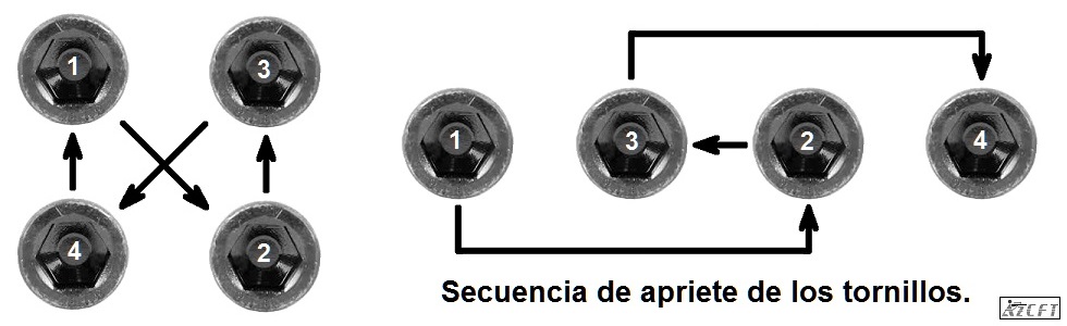 orden de apriete de tornillos