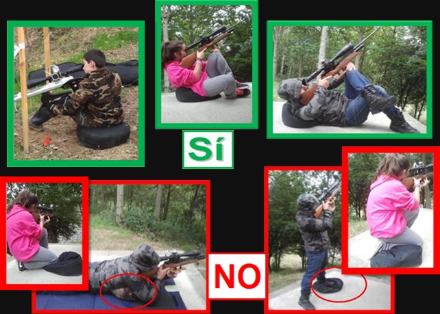 Uso del cojín de tiro Field Target